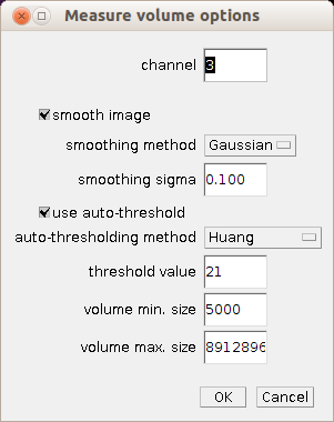measure volume options